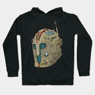 a sci fi Hellenic Greek army helmet. Hoodie